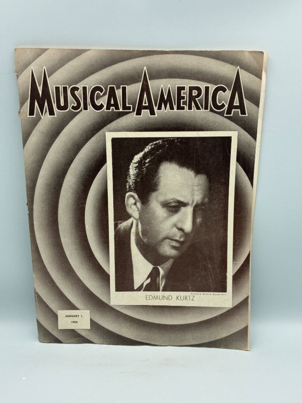 Musical America Magazine January 1950 Edmund Kurtz Cover Vintage Classical Arts
